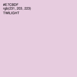 #E7CBDF - Twilight Color Image