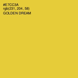 #E7CC3A - Golden Dream Color Image