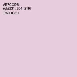 #E7CCDB - Twilight Color Image