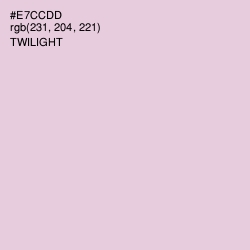 #E7CCDD - Twilight Color Image