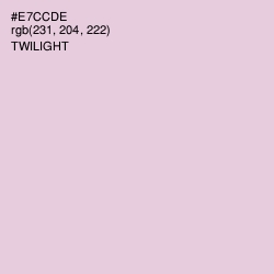 #E7CCDE - Twilight Color Image