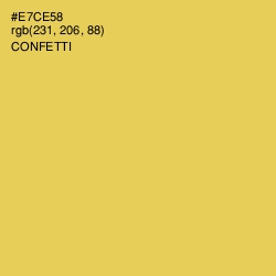 #E7CE58 - Confetti Color Image