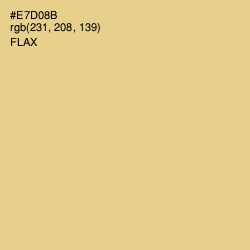 #E7D08B - Flax Color Image