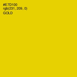 #E7D100 - Gold Color Image