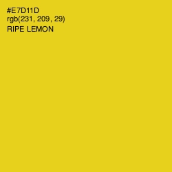 #E7D11D - Ripe Lemon Color Image