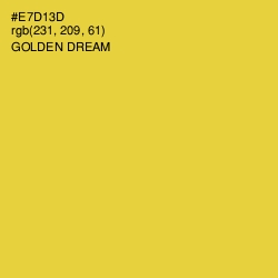 #E7D13D - Golden Dream Color Image