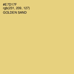 #E7D17F - Golden Sand Color Image