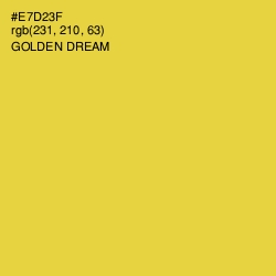#E7D23F - Golden Dream Color Image