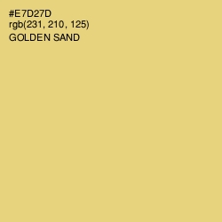 #E7D27D - Golden Sand Color Image