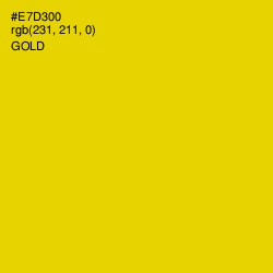 #E7D300 - Gold Color Image