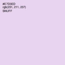 #E7D3ED - Snuff Color Image