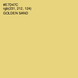 #E7D47C - Golden Sand Color Image