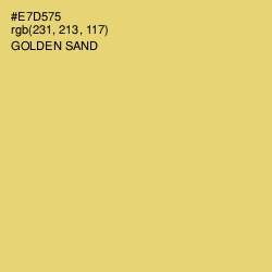 #E7D575 - Golden Sand Color Image