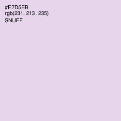 #E7D5EB - Snuff Color Image