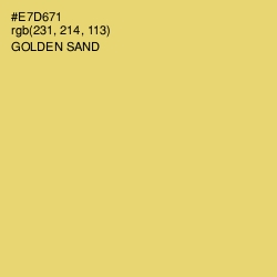 #E7D671 - Golden Sand Color Image