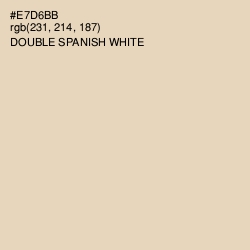 #E7D6BB - Double Spanish White Color Image