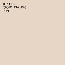 #E7D6C5 - Bone Color Image