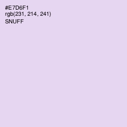 #E7D6F1 - Snuff Color Image