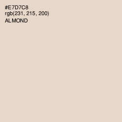 #E7D7C8 - Almond Color Image