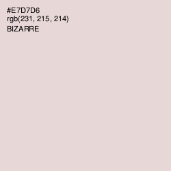 #E7D7D6 - Bizarre Color Image
