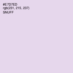 #E7D7ED - Snuff Color Image