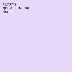 #E7D7F9 - Snuff Color Image