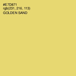 #E7D871 - Golden Sand Color Image