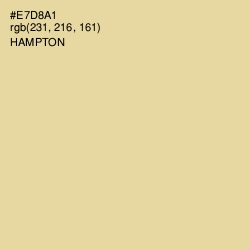 #E7D8A1 - Hampton Color Image