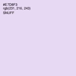 #E7D8F3 - Snuff Color Image