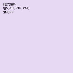 #E7D8F4 - Snuff Color Image