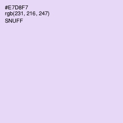 #E7D8F7 - Snuff Color Image