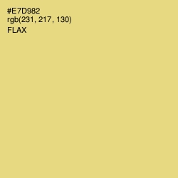 #E7D982 - Flax Color Image