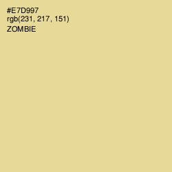 #E7D997 - Zombie Color Image