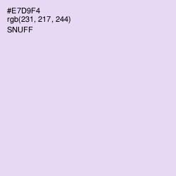 #E7D9F4 - Snuff Color Image