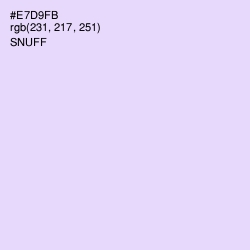 #E7D9FB - Snuff Color Image