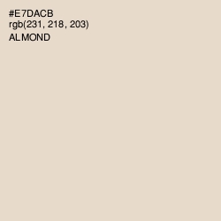 #E7DACB - Almond Color Image