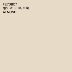 #E7DBC7 - Almond Color Image