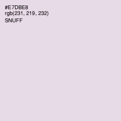 #E7DBE8 - Snuff Color Image