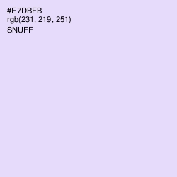 #E7DBFB - Snuff Color Image