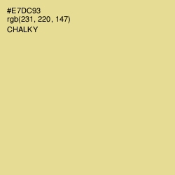 #E7DC93 - Chalky Color Image