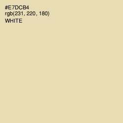 #E7DCB4 - Raffia Color Image