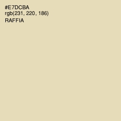 #E7DCBA - Raffia Color Image