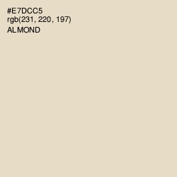 #E7DCC5 - Almond Color Image