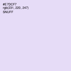 #E7DCF7 - Snuff Color Image