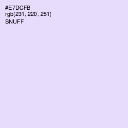 #E7DCFB - Snuff Color Image