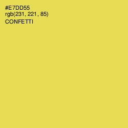 #E7DD55 - Confetti Color Image