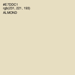 #E7DDC1 - Almond Color Image