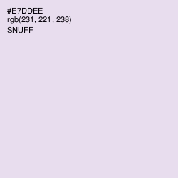 #E7DDEE - Snuff Color Image