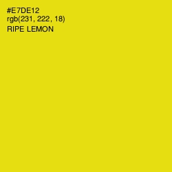 #E7DE12 - Ripe Lemon Color Image