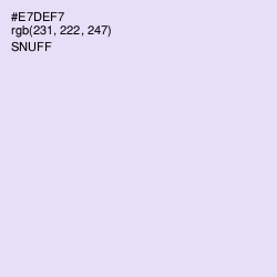 #E7DEF7 - Snuff Color Image